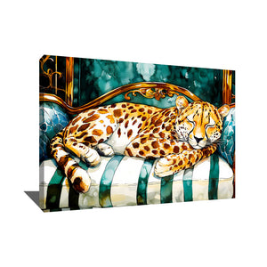 TABLEAU FÉLIN SALON MODERNE