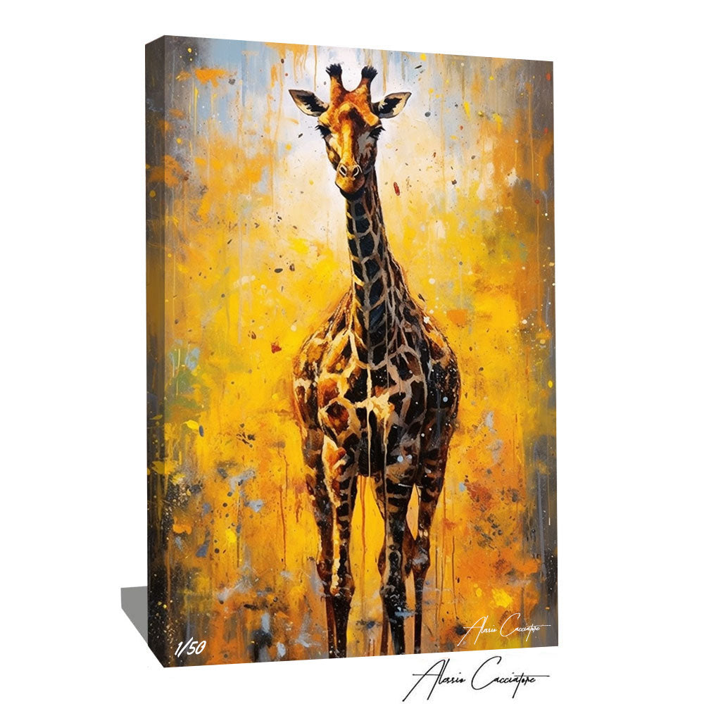 tableau girafe