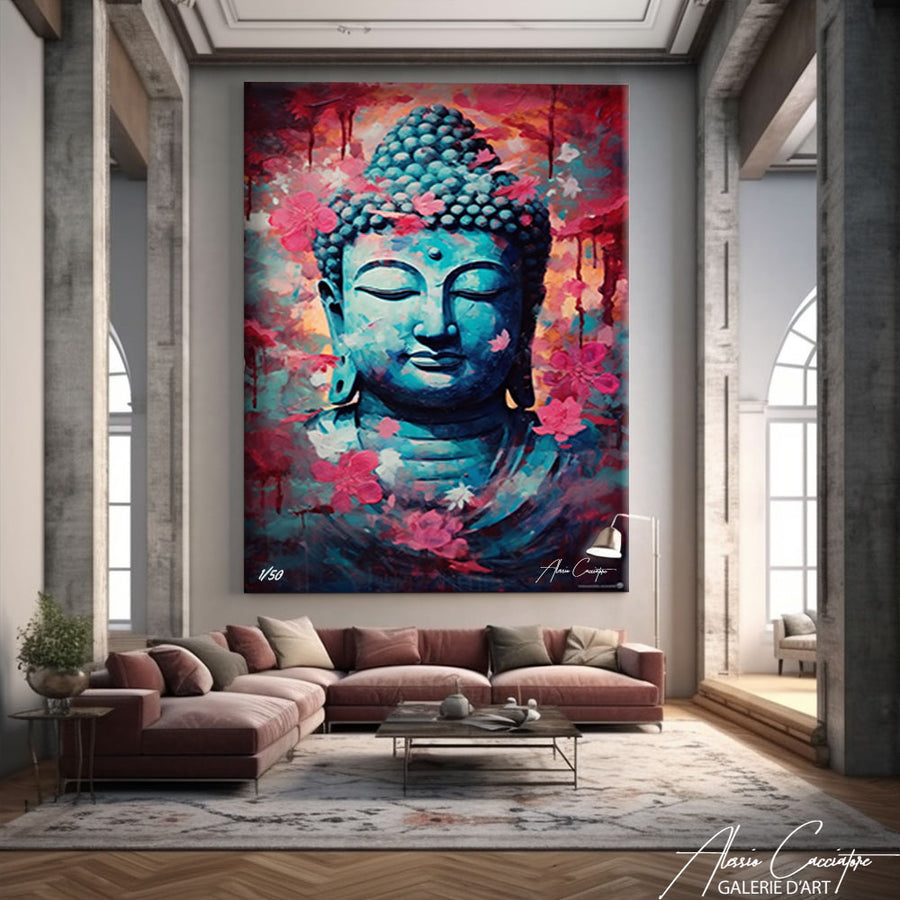 grand tableau bouddha – mise en situation