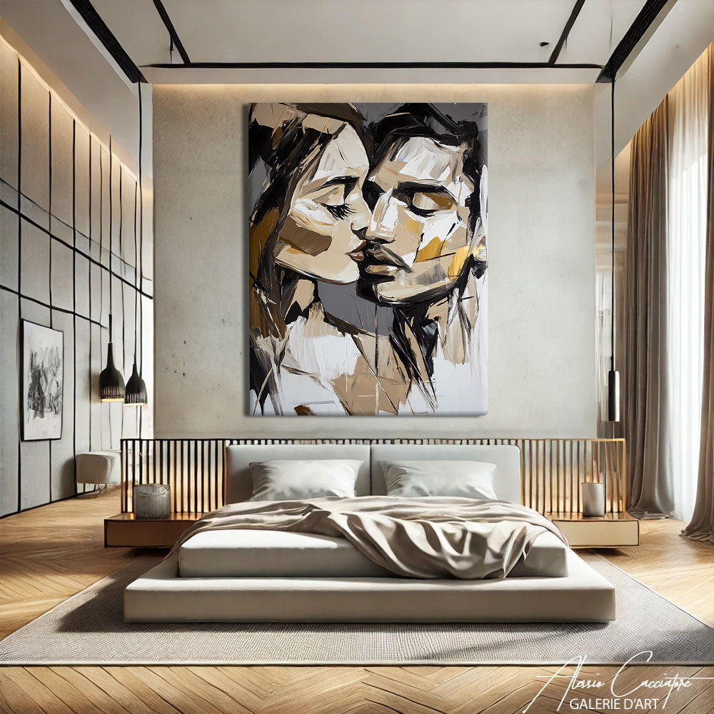 Tableau Peinture Couple
