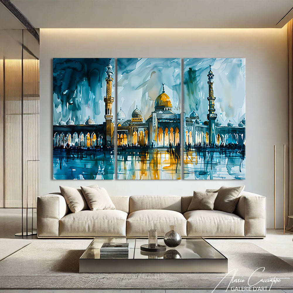 Tableau Triptyque Islam
