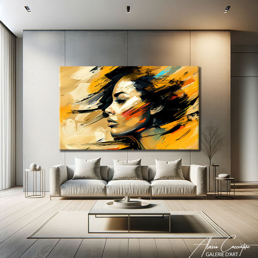 Peinture Moderne Femme – mise en situation
