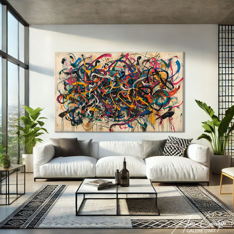 Tableau Mural Salon
 – mise en situation