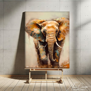 tableau elephant moderne