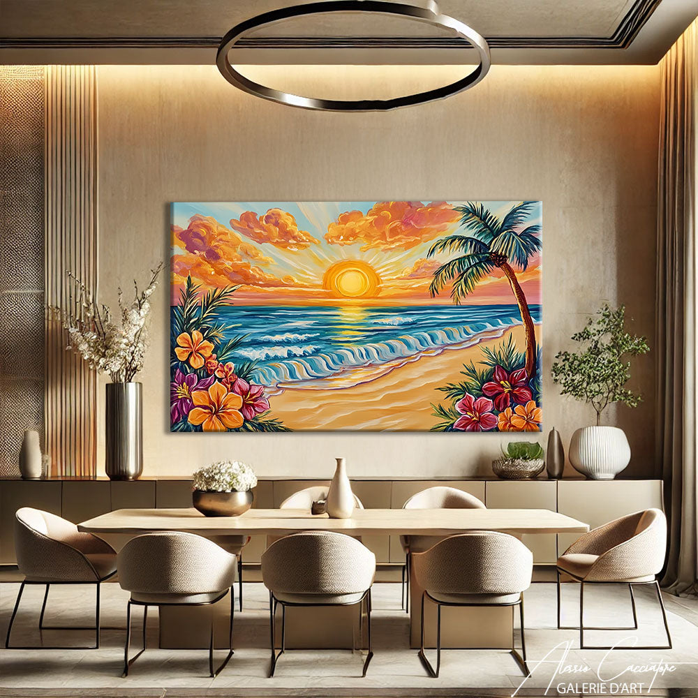 TABLEAU BORD DE MER PLAGE