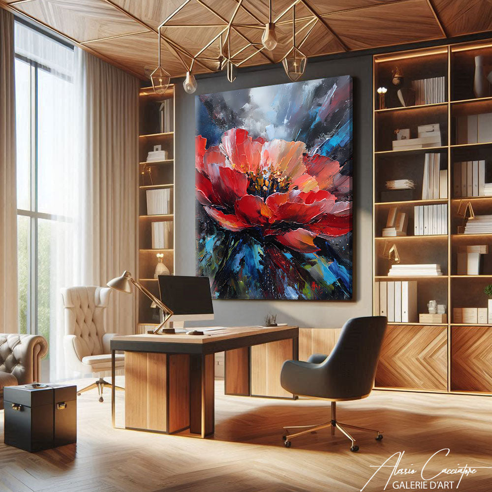 tableau fleur aquarelle
