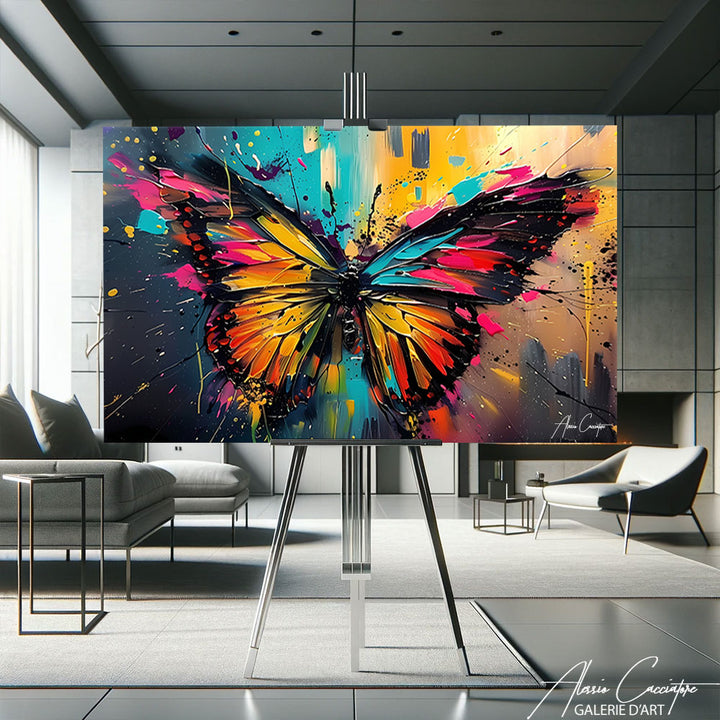 tableau papillon art