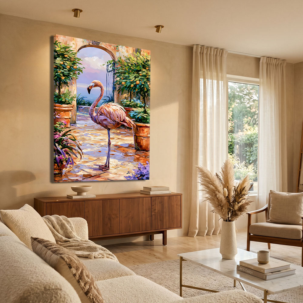Affiche Flamant Rose Tableau