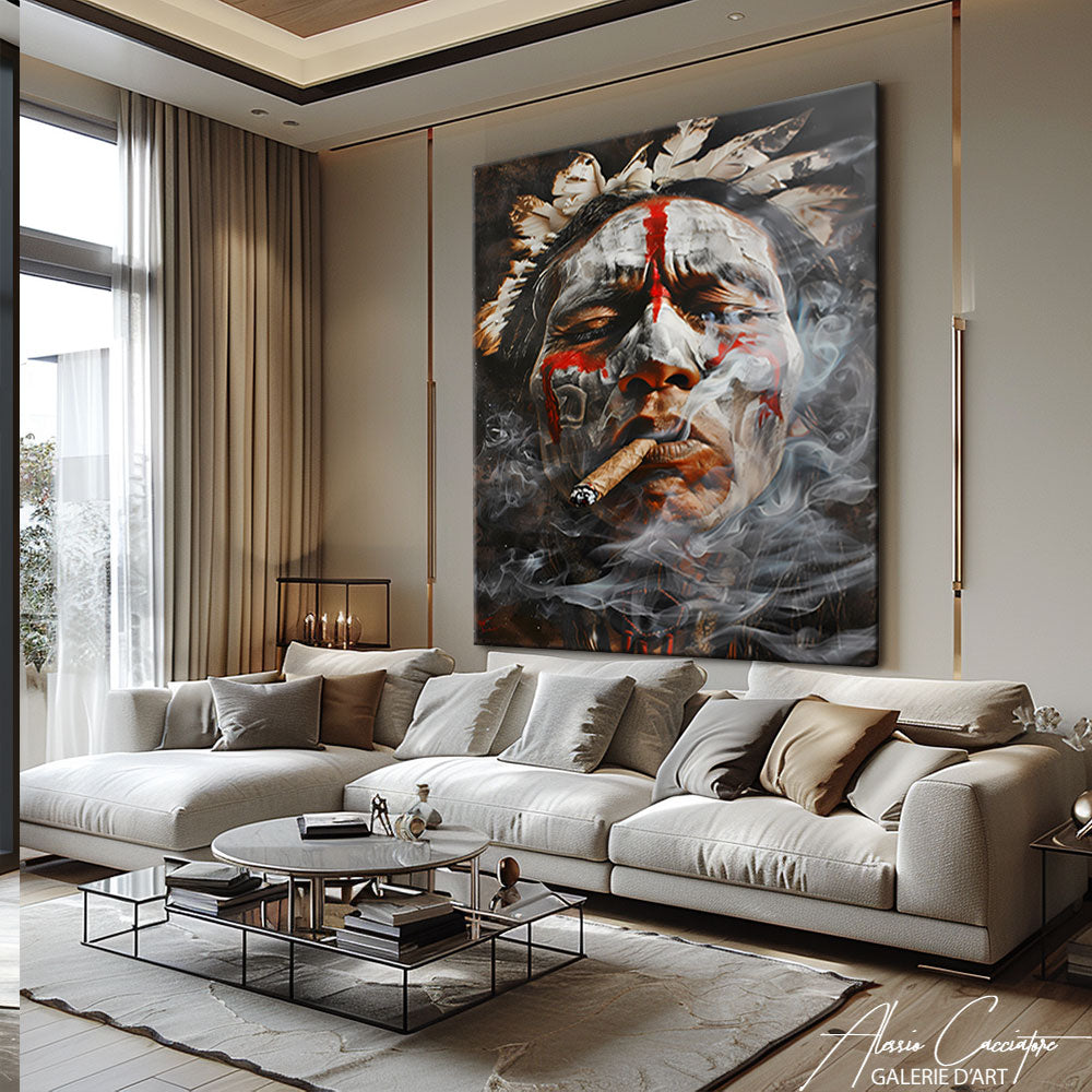 Peinture chef indien 