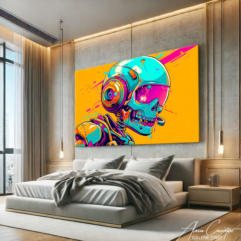 peinture tête de mort