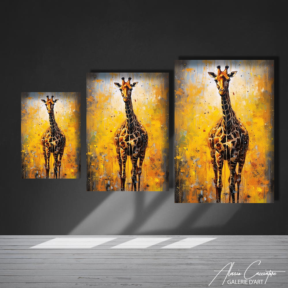 tableau girafe