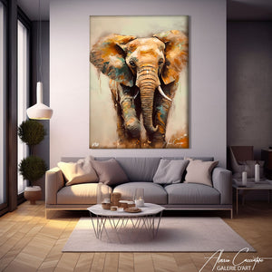 peinture elephant art
