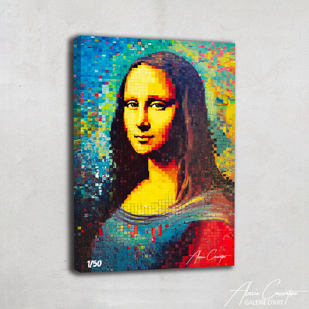 tableau street art joconde moderne