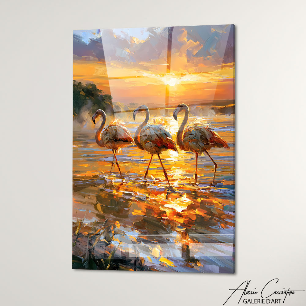 Cadre Flamant Rose