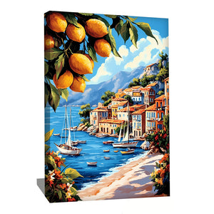 TABLEAU MAISON BORD DE MER