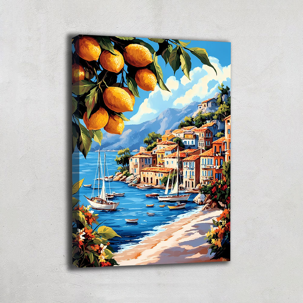 TABLEAU MAISON BORD DE MER