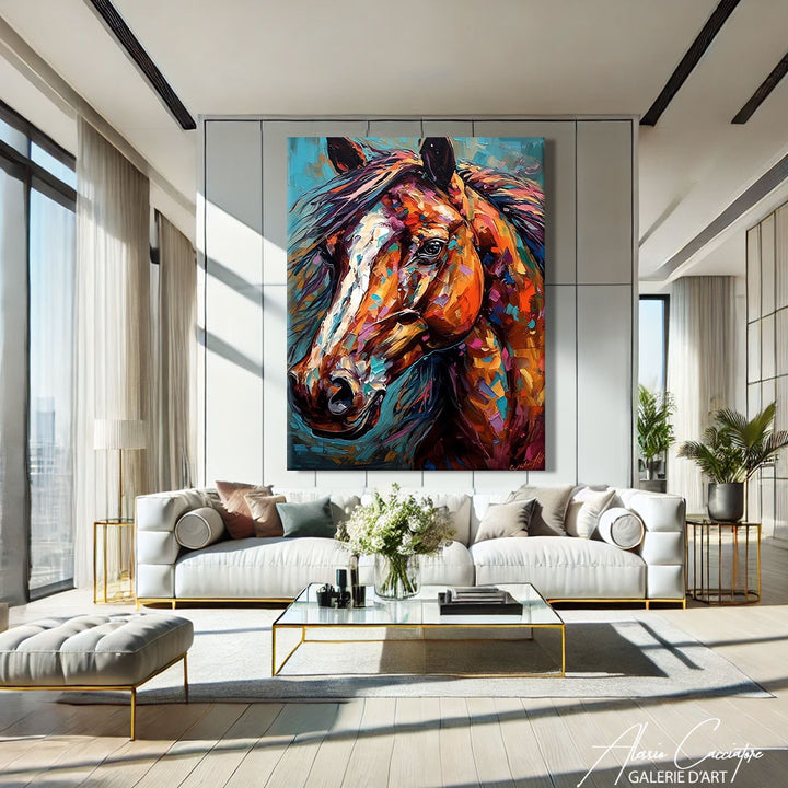 TABLEAU CHEVAL MODERNE