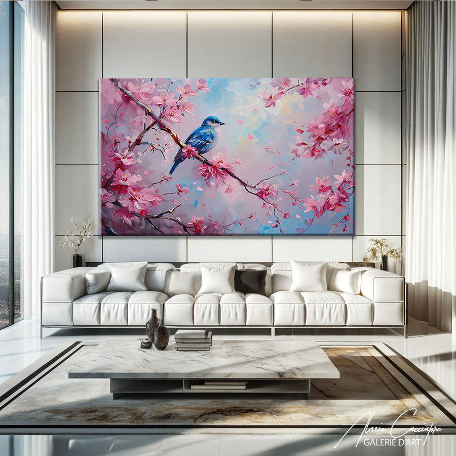 Tableau Oiseau Arbre – mise en situation
