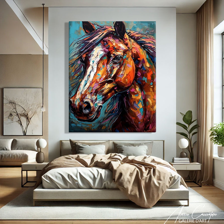 TABLEAU CHEVAL PORTRAIT – mise en situation
