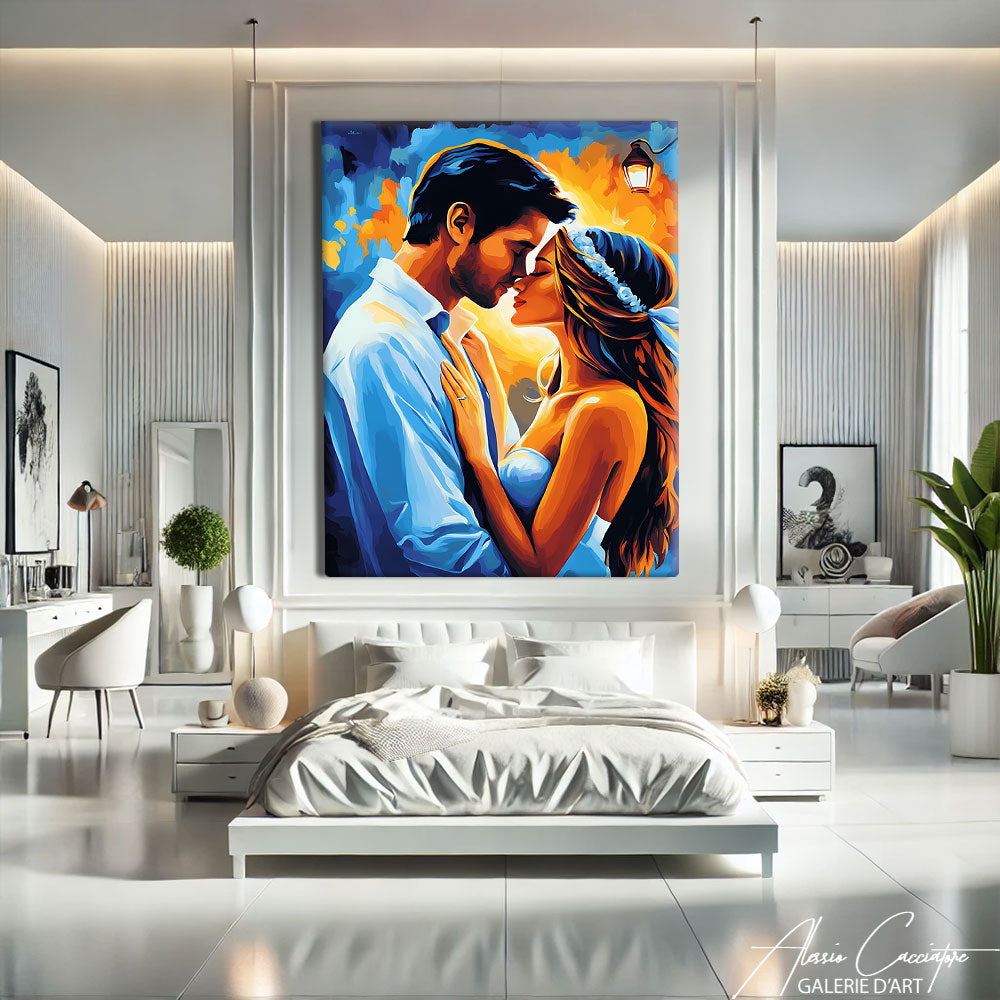 Tableau Peinture Couple
