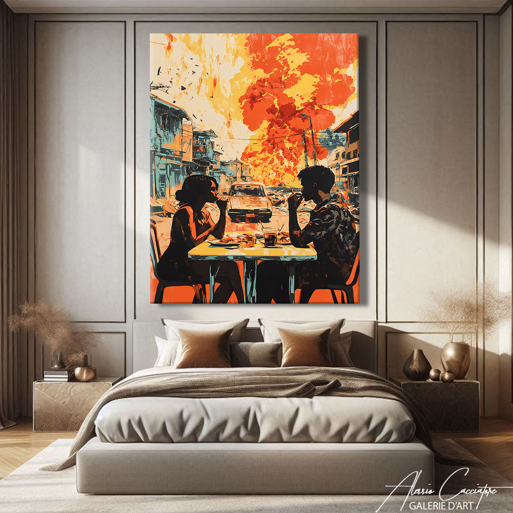 TABLEAU SURRÉALISTE AMOUR