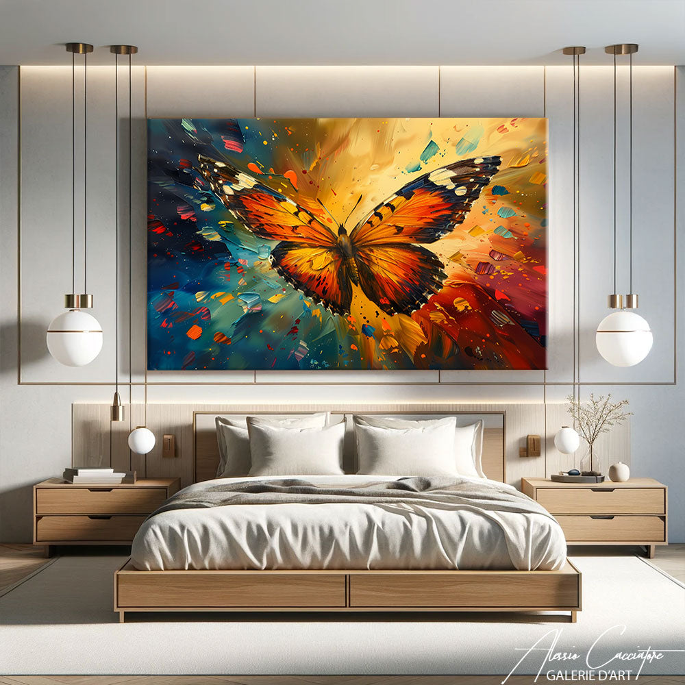 Toile avec Papillon
