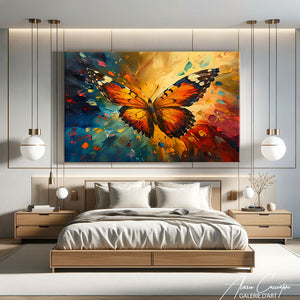 Toile avec Papillon
