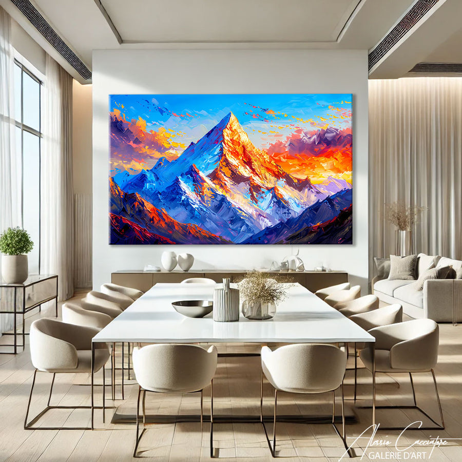 Tableau Montagne Suisse
 – mise en situation