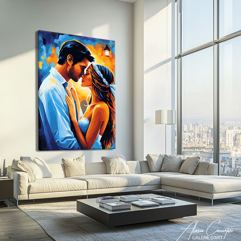Toile Couple Amoureux
