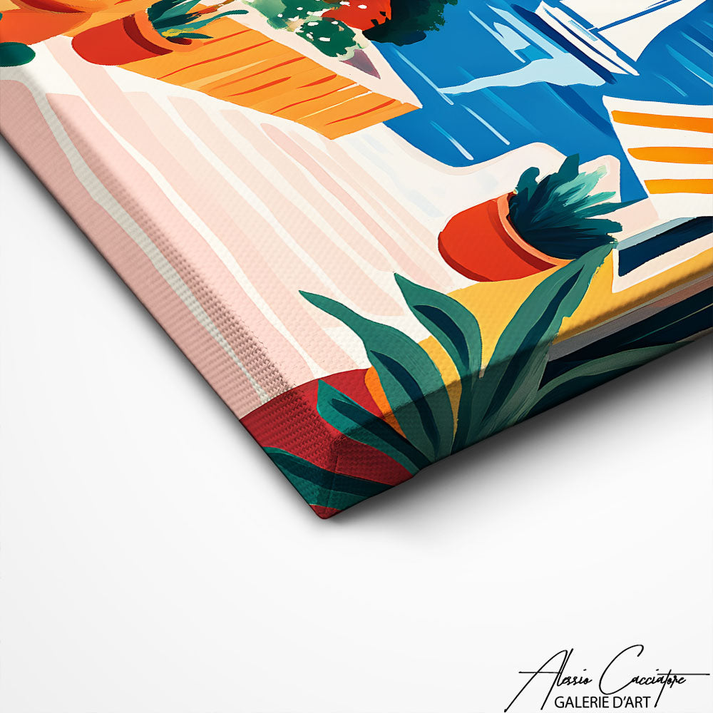 Art Mural Style Mediterraneen