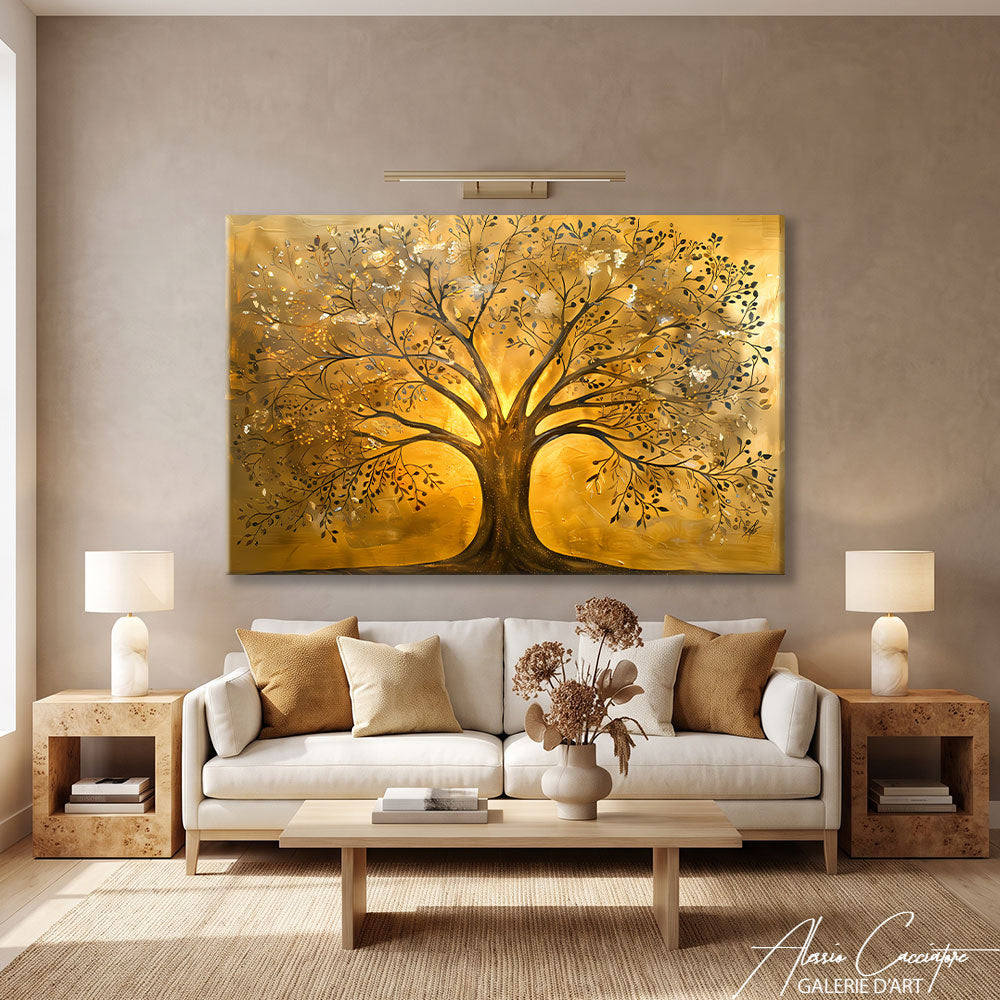 Tableau Arbre De Vie Doré