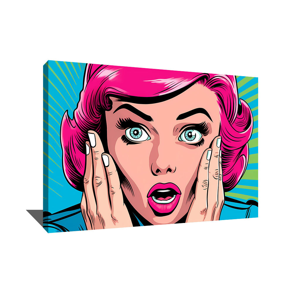 TABLEAU VISAGE POP ART