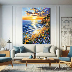 tableau coucher du soleil
