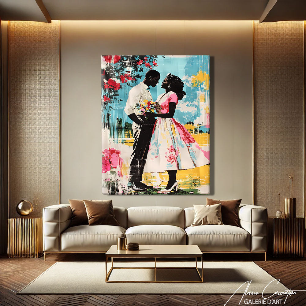 Toile Couple Peinture
