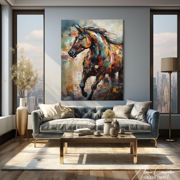 Tableau Cheval moderne