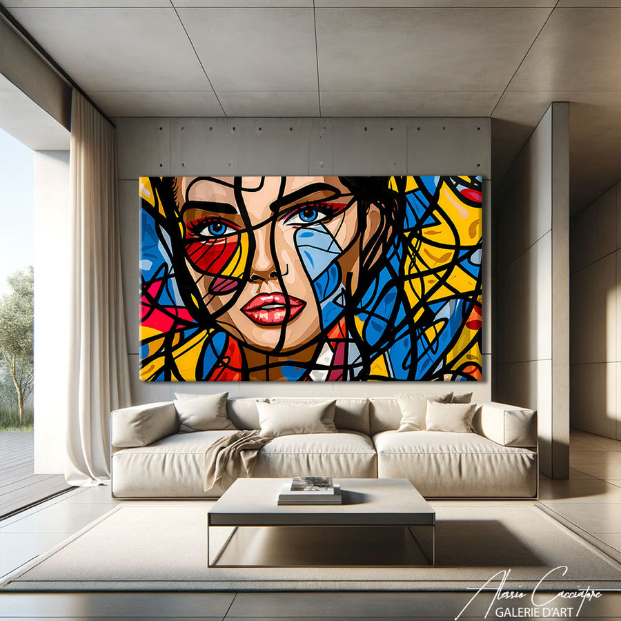 Tableau Femme Picasso – mise en situation
