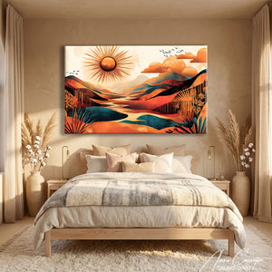 Toile Terracotta Soleil