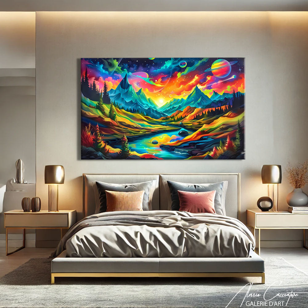 Tableau de Paysage de Montagne
