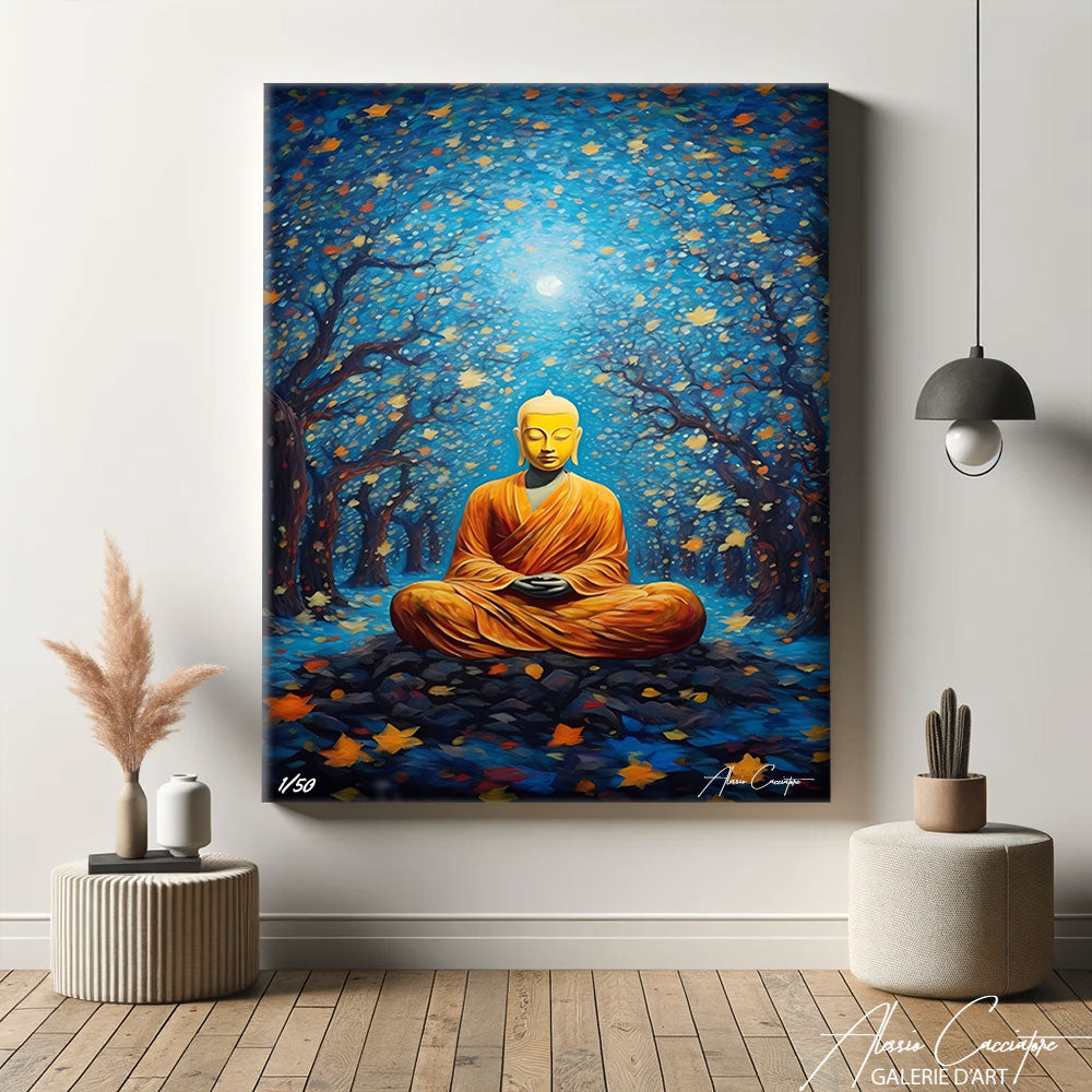 grand tableau de bouddha