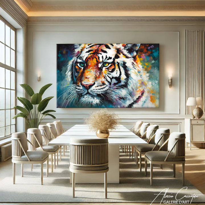 tableau tigre moderne