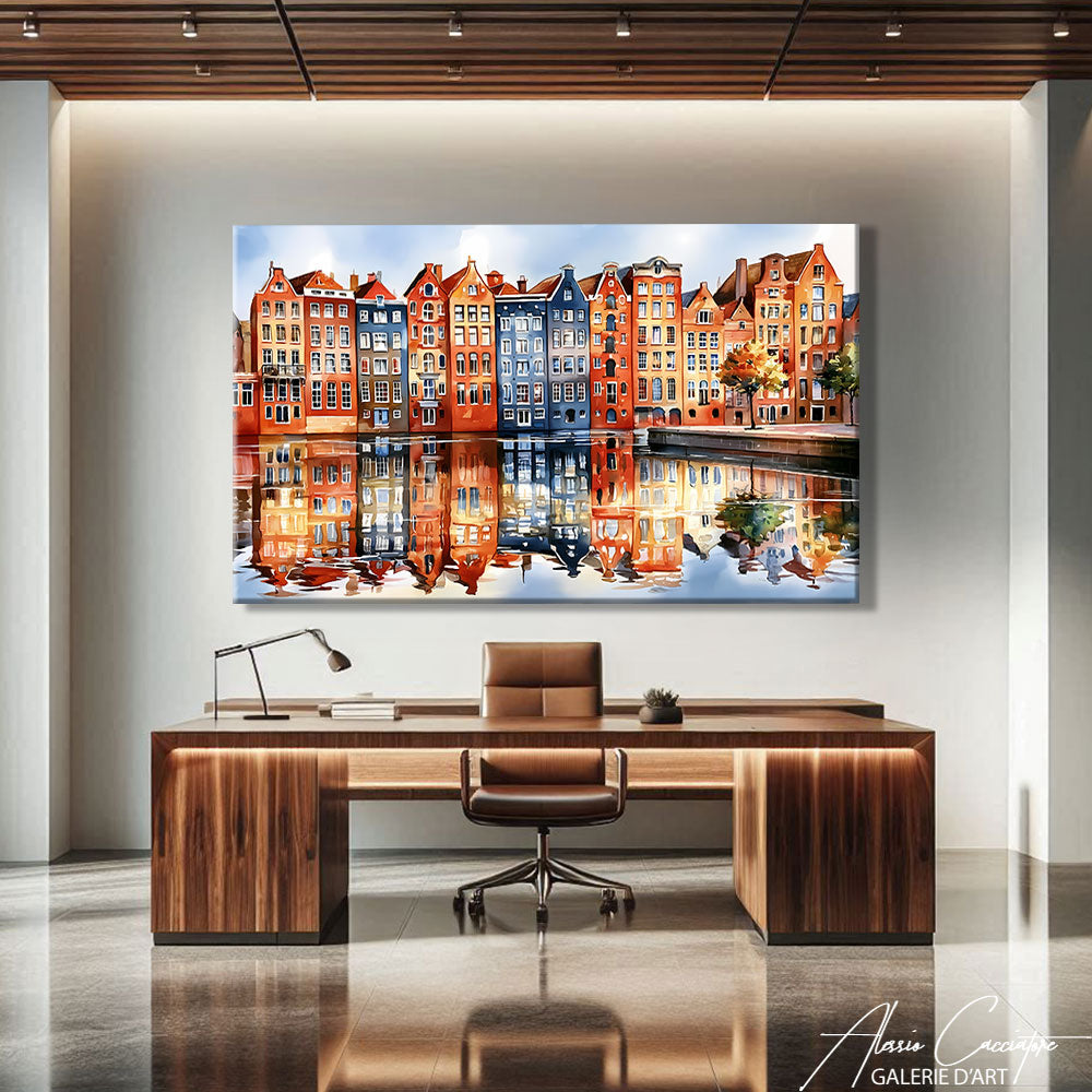 Affiche Amsterdam Acrylique