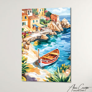 Cadre Peinture Méditerranée