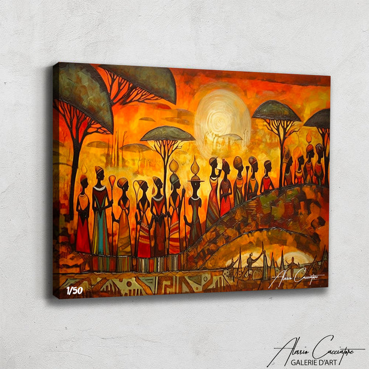 tableau africain peinture