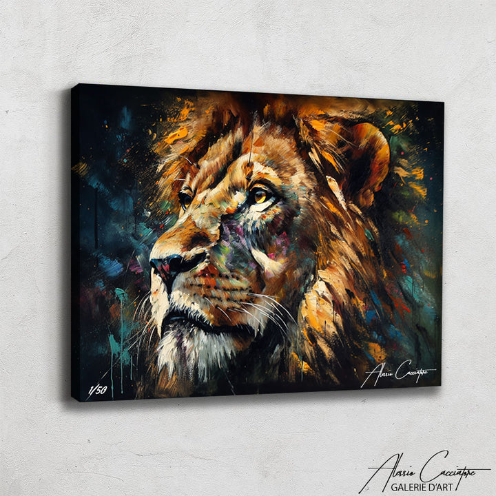 Tableau Lion Portrait 