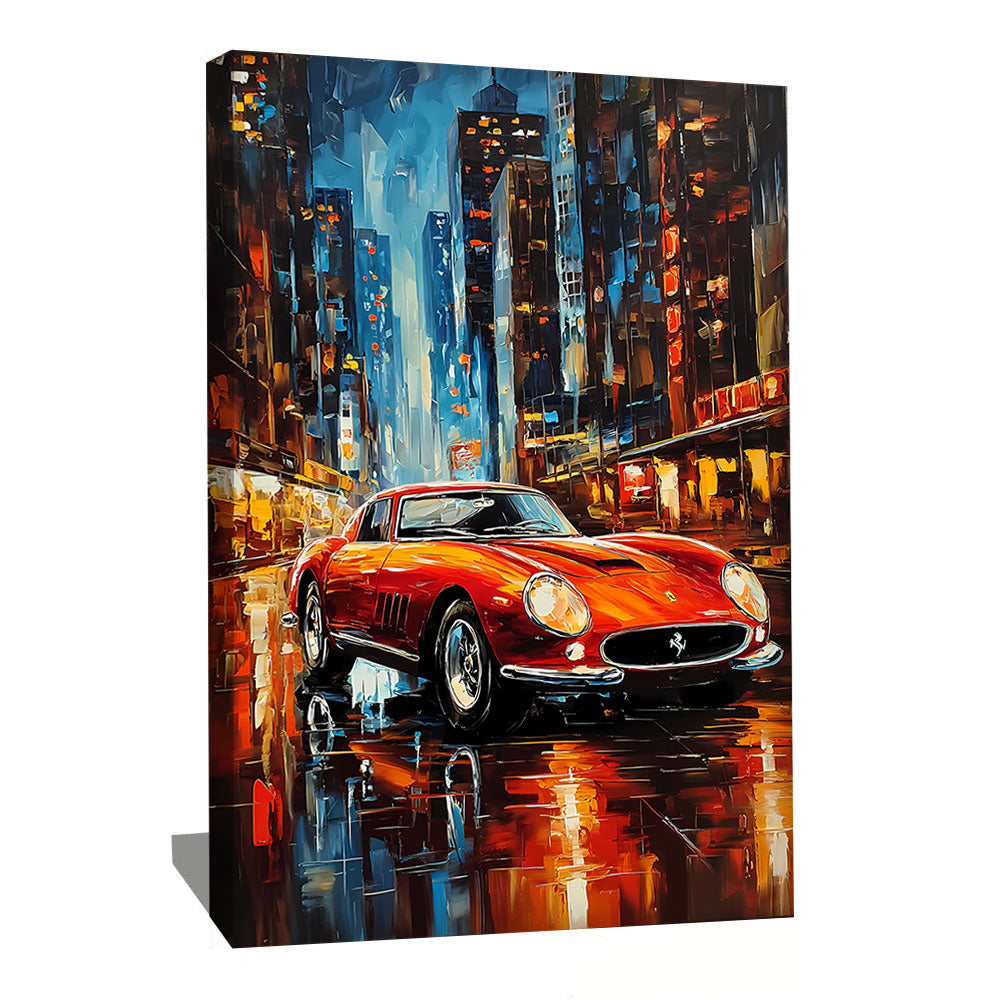 TABLEAU FERRARI ABSTRAIT