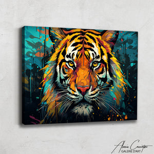 tableau tigre décoration