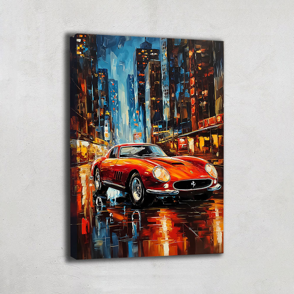TABLEAU FERRARI ABSTRAIT