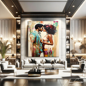Toile Couple Amoureux

