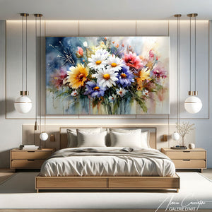 Tableau Fleur Contemporain
