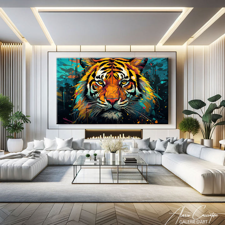 tableau décoration tigre